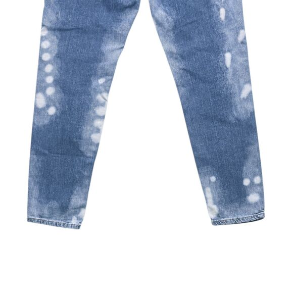 Ralph Lauren Women's Jeans Size 6 Blue Bleached Acid Wash Stretch Skinny Denim - Picture 7 of 8